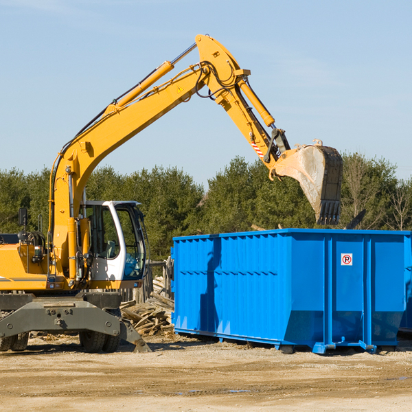 can i pay for a residential dumpster rental online in Bronson Texas